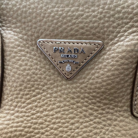 Prada Vitello Daino Tote Sesamo Bag - Picture 11 of 13